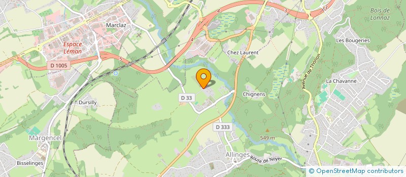 localisation de l'entreprise SYLENA IMMOBILIER  ALLINGES