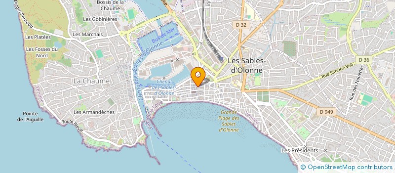 localisation de l'entreprise SYLEST à LES SABLES D'OLONNE