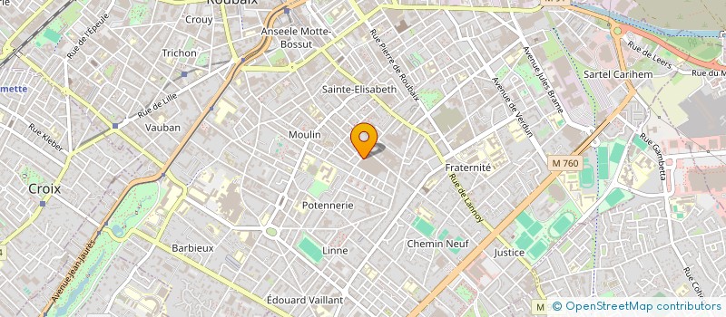 localisation de l'entreprise SYLEX  ROUBAIX