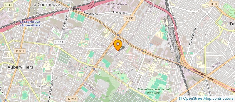 localisation de l'entreprise SYLEX à LA COURNEUVE