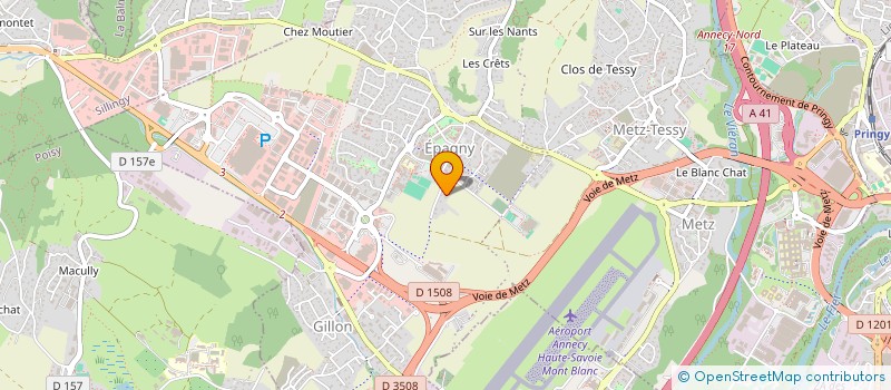 localisation de l'entreprise SYLFA  EPAGNY METZ-TESSY