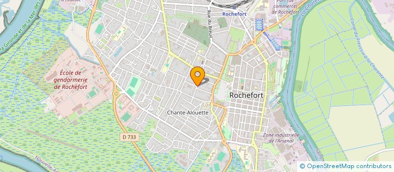 localisation de l'entreprise SYLFRA  ROCHEFORT