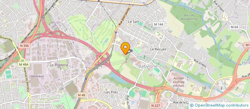 localisation de l'entreprise SYLFRANVAL à VILLENEUVE D ASCQ