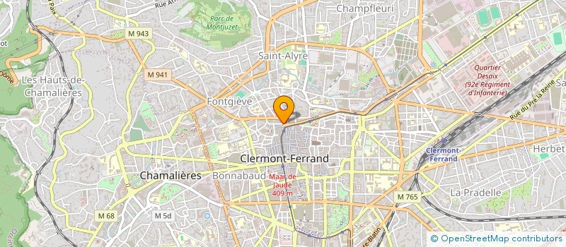 localisation de l'entreprise SYLFRED à CLERMONT-FERRAND