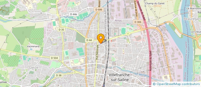 localisation de l'entreprise SYLFRED  VILLEFRANCHE-SUR-SAONE