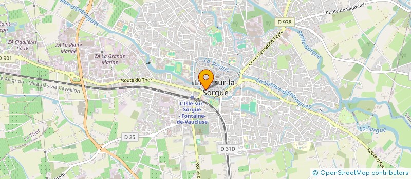 localisation de l'entreprise SYLGA à L'ISLE-SUR-LA-SORGUE