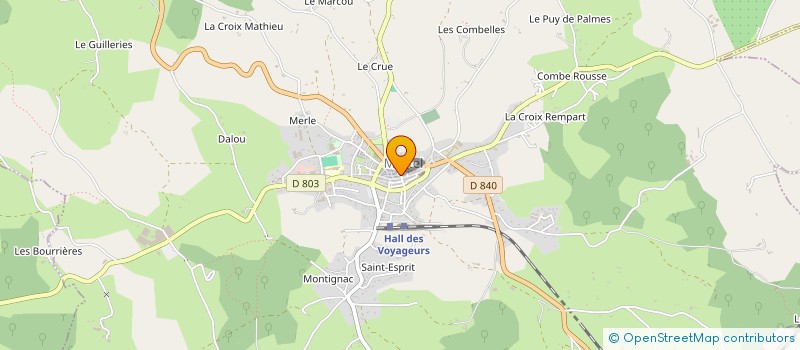 localisation de l'entreprise SYLGALEX à MARTEL