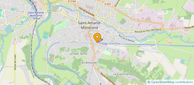 localisation de l'entreprise SYLHENE  SAINT-AMAND-MONTROND