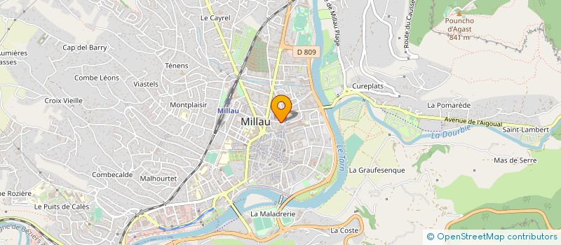 localisation de l'entreprise SYLHET  MILLAU