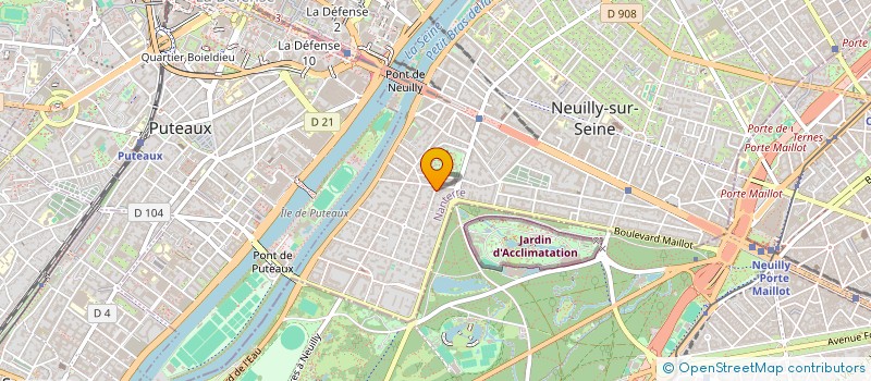 localisation de l'entreprise SYLINVEST à NEUILLY-SUR-SEINE