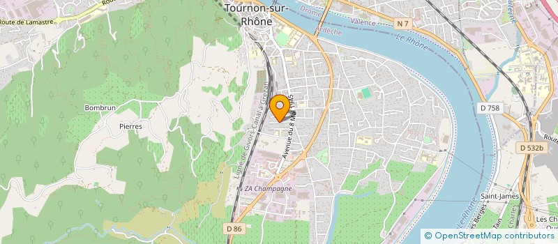 localisation de l'entreprise SYLISRI à TOURNON-SUR-RHONE