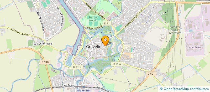 localisation de l'entreprise SYLITEX à GRAVELINES