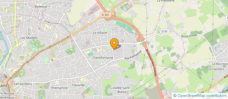 localisation de l'entreprise SYLJEF  LE MANS