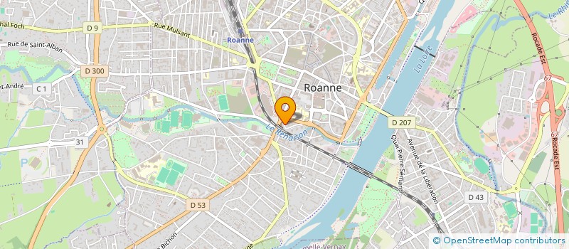 localisation de l'entreprise SYLKOR HORIZON à ROANNE