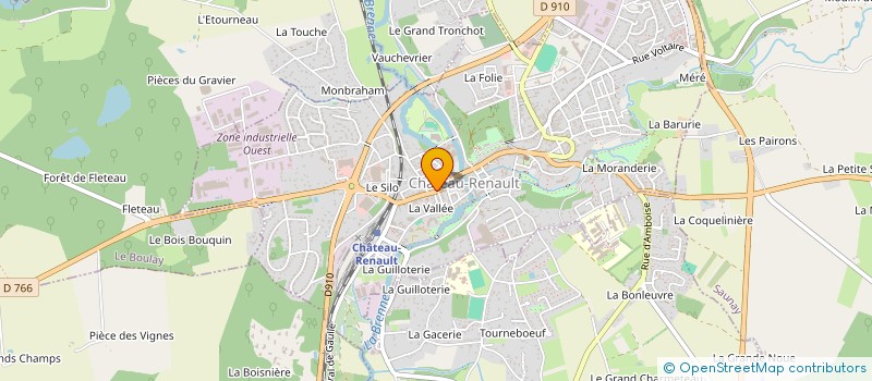 localisation de l'entreprise SYLLA à ROCHECORBON