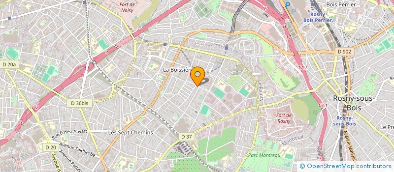 localisation de l'entreprise SYLLA IMMO à MONTREUIL