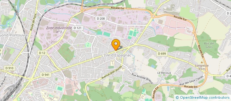 localisation de l'entreprise SYLLAS  L'ISLE-D'ESPAGNAC