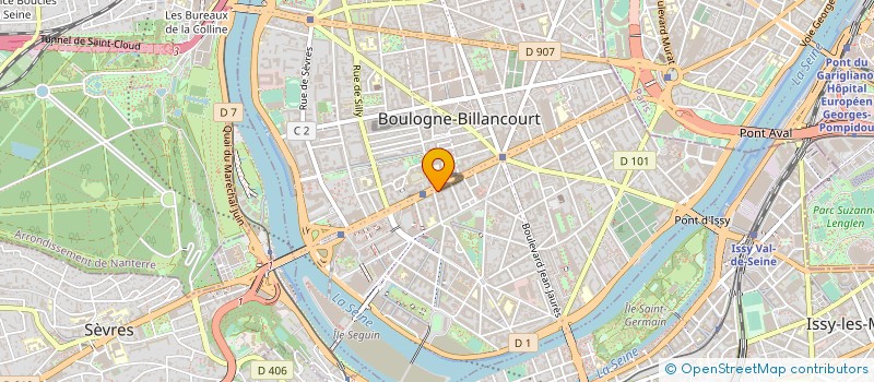 localisation de l'entreprise SYLLEPSE RH  BOULOGNE-BILLANCOURT