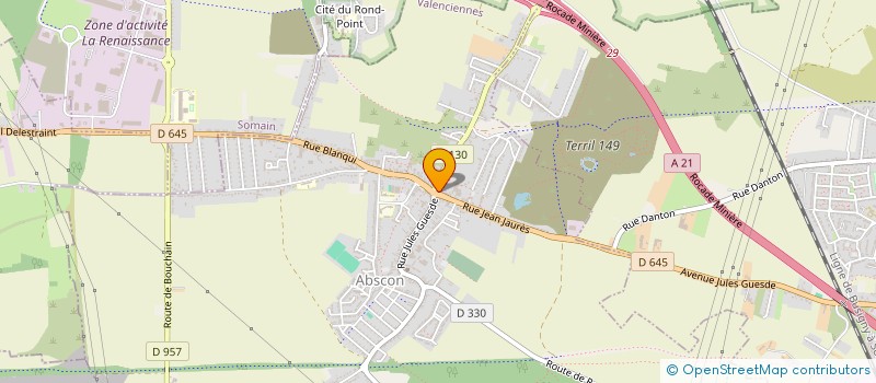 localisation de l'entreprise SYLLINE COIFF  ABSCON