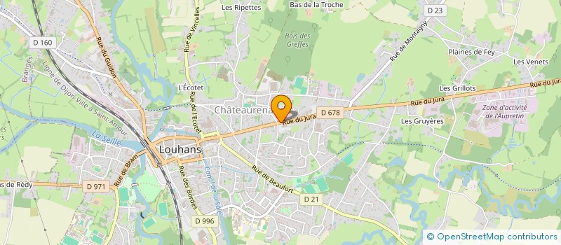 localisation de l'entreprise SYLLIO  LOUHANS