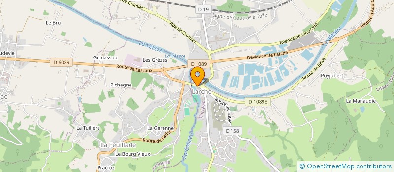 localisation de l'entreprise SYLLUC  LARCHE