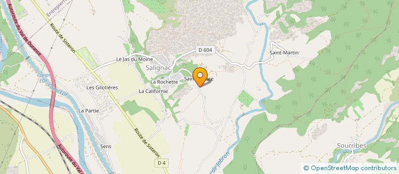 localisation de l'entreprise SYLLYS  SALIGNAC