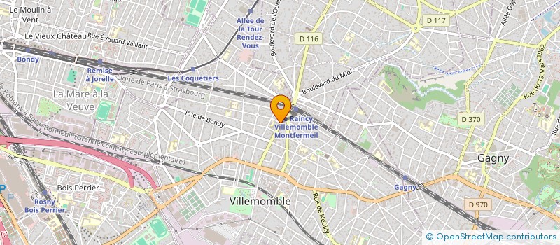 localisation de l'entreprise SYLMA 2000 à VILLEMOMBLE