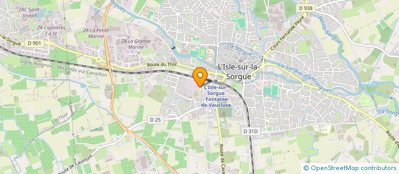 localisation de l'entreprise SYLMA  L'ISLE-SUR-LA-SORGUE