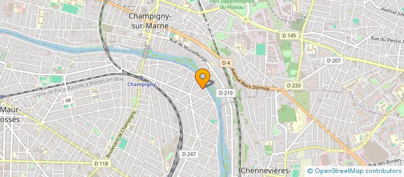 localisation de l'entreprise SYLMA INVESTISSEMENTS  SAINT-MAUR-DES-FOSSES