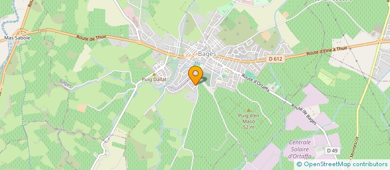 localisation de l'entreprise SYLMAN  BAGES
