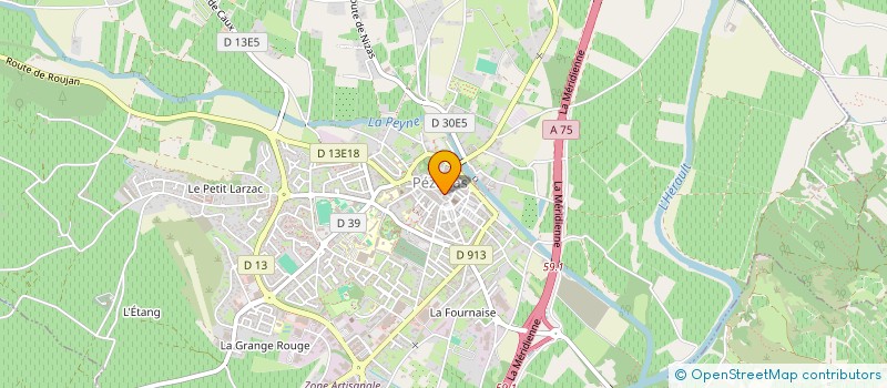 localisation de l'entreprise SYLMOD  PEZENAS