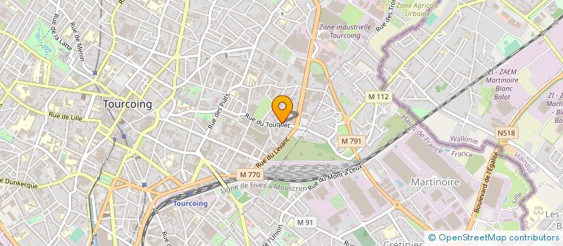 localisation de l'entreprise SYLNA à TOURCOING