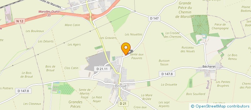 localisation de l'entreprise SYLOC à BROUE