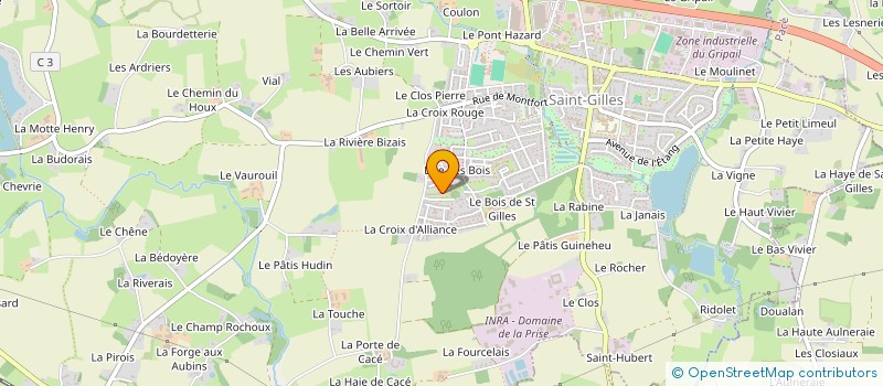 localisation de l'entreprise SYLOG à SAINT-GILLES
