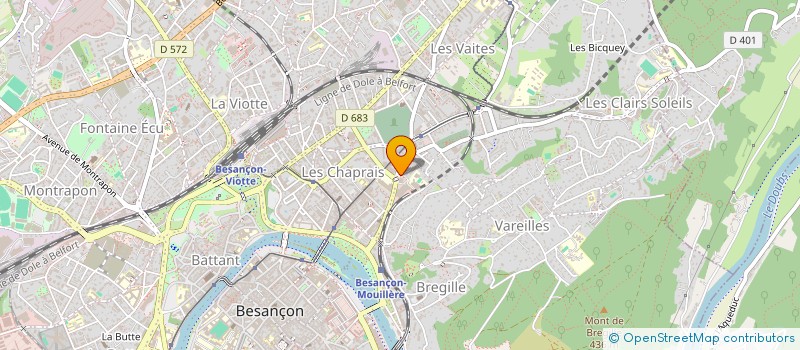 localisation de l'entreprise SYLOG SA à BESANCON