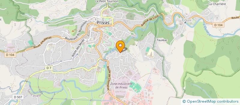 localisation de l'entreprise SYLOJE  PRIVAS