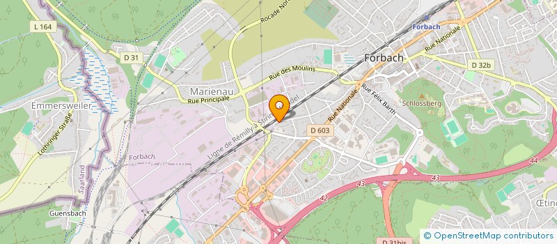 localisation de l'entreprise SYLOR  FORBACH