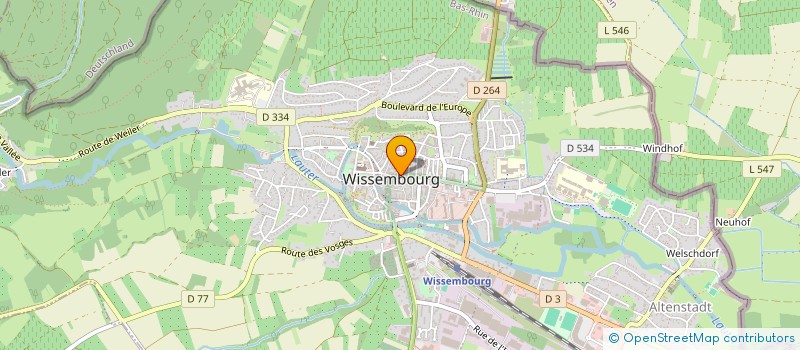 localisation de l'entreprise SYLPA à WISSEMBOURG