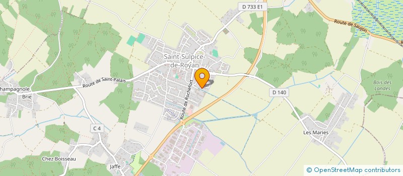 localisation de l'entreprise SYLPATJUPAT  SAINT-SULPICE-DE-ROYAN