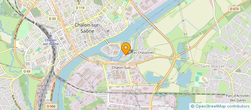 localisation de l'entreprise SYLPHI à CHALON-SUR-SAONE