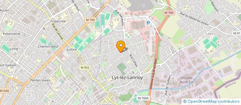 localisation de l'entreprise SYLPHI à LYS-LEZ-LANNOY