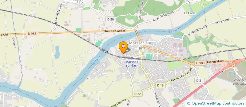 localisation de l'entreprise SYLPHI à MARSSAC-SUR-TARN
