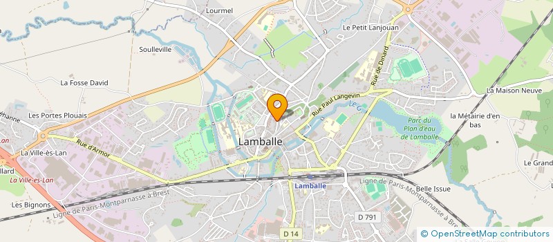 localisation de l'entreprise SYLPHIDE  LAMBALLE-ARMOR