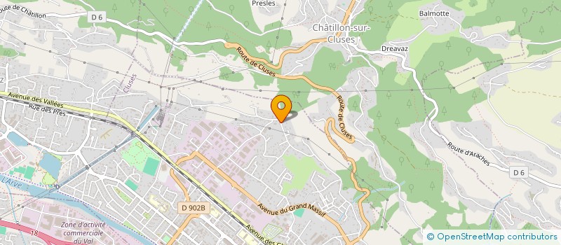 localisation de l'entreprise SYLPHIL  CLUSES