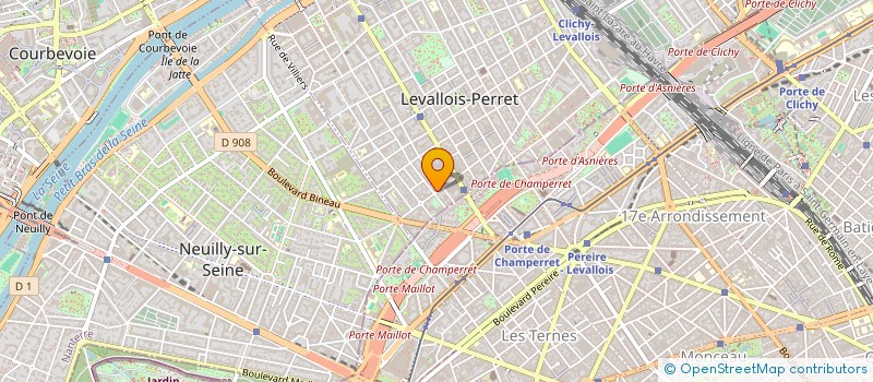 localisation de l'entreprise SYLPHYDE à LEVALLOIS-PERRET