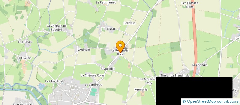 localisation de l'entreprise SYLPHYDRE ENERGIE  LA CHEVALLERAIS