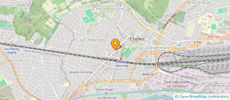 localisation de l'entreprise SYLSA à CHELLES