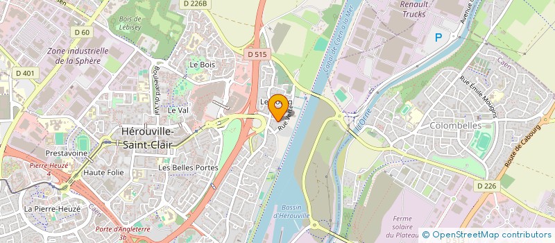 localisation de l'entreprise SYLSA IMMOBILIER à HEROUVILLE-SAINT-CLAIR
