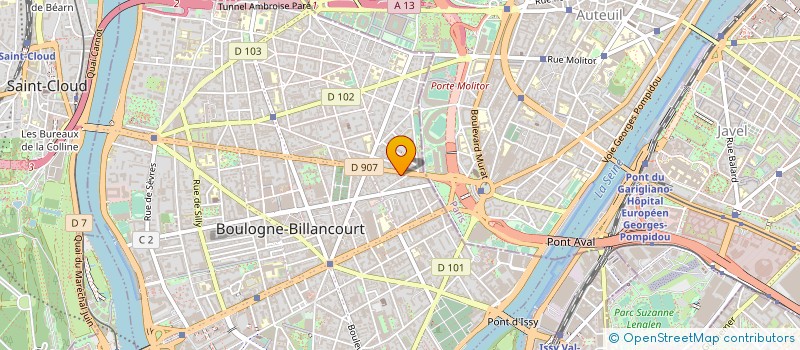 localisation de l'entreprise SYLTOURS à BOULOGNE-BILLANCOURT