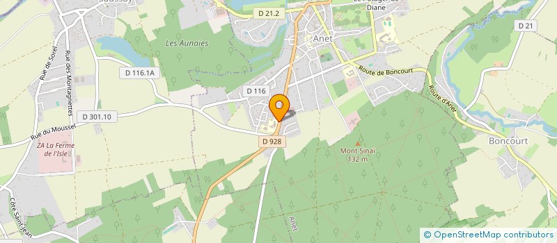 localisation de l'entreprise SYLV ANET à ANET